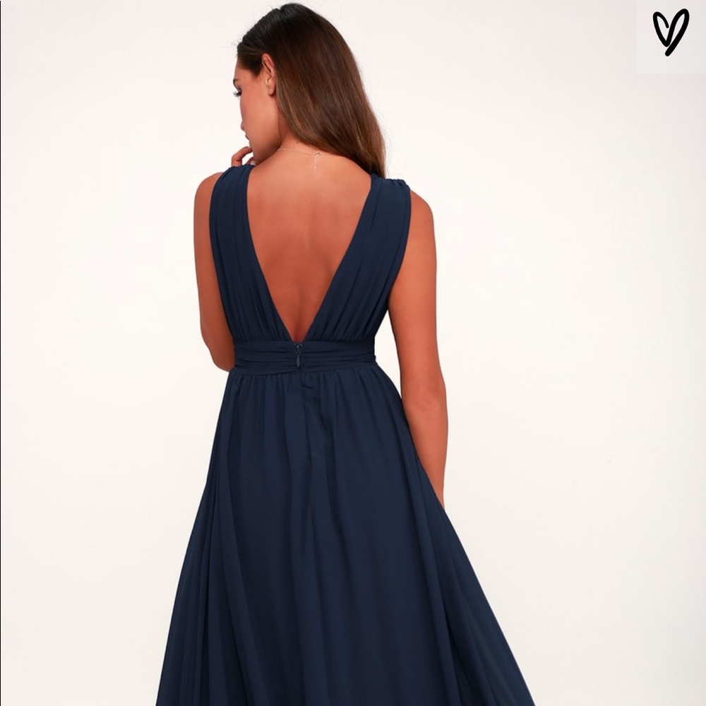 Navy Blue Lulu’s Maxi Dress